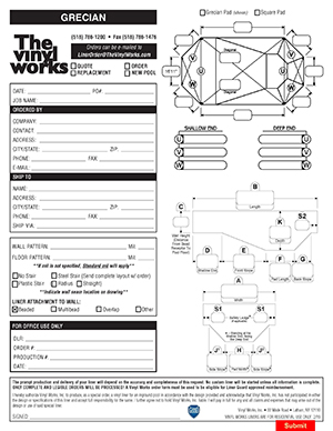 Grecian Liner Order Form